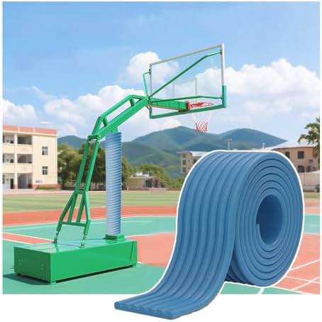 Basketball Pole Padding - Anti-Collision Garage Column Protector, Wrap-Around Pads for Car & Pipe Safety, Sizes (Gray, 9pcs)