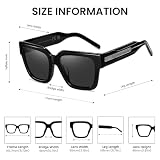 DUCO Retro Prostokątne Okulary Przeciwsłoneczne Z Acetatu Polaryzowane Dla Mężczyzn UV400 Ochrona Okulary Przeciwsłoneczne Męskie Jazda Piesza Wędrówka Golf Okulary Przeciwsłoneczne DC2342