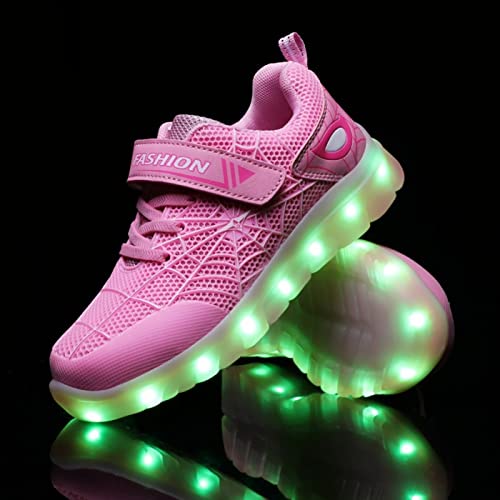 Kids Led Light Up Shoes Flash Sneakers with Spider Upper USB Charge Luminous Trainers for Boys Girls Toddles3