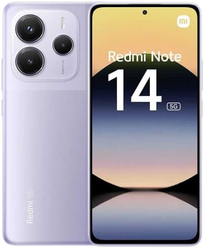 Smartphone Xiaomi Redmi Note 14 5G,8+256GB,violet,système de camé...