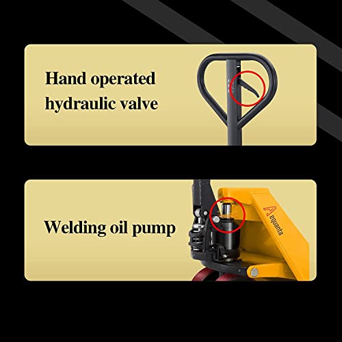 Aequanta Manual Pallet Jacks 5500Lbs Capacity Industrial Hand Pallet Truck 48 Inch Lx27''W Fork Size thumb #3