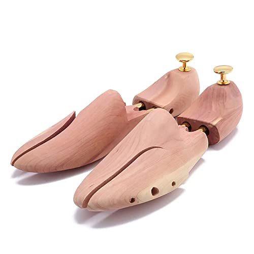 Review de Mujer arbol tabla con los diez mejores. 29 1 par de zapatos de madera de cedro rojo cultivada en Estados Unidos, ancho ajustable para hombres y mujeres, árbol de zapatos, protector de arrugas, Madera de cedro rojo, M(Fits...