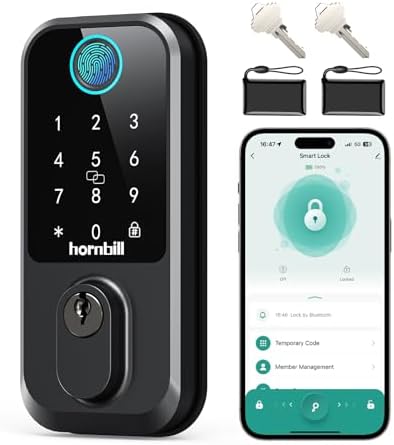 Keypad Entry Rentals In Austin Reference: Keyless Entry WiFi Smart Lock Hornbill Fingerprint Smart Deadbolt With