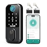 Keyless Entry WiFi Smart Lock, Hornbill Fingerprint Smart Deadbolt with App Control, Compatible with Alexa, Touchscreen Keypad Door Lock with Auto-Lock for Rentals Home