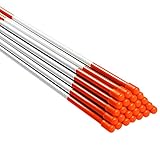 BTSD-home 25 Pack Fiberglass Driveway Markers 48 Inch Snow Stakes with Reflective Tape
