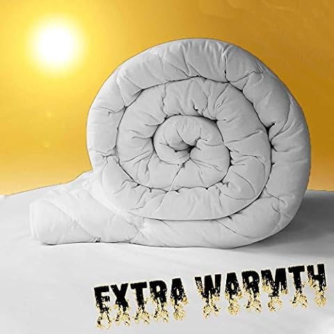 Value Comfort Home Heavy-Weight Extreme Warm 16.5 tog 100% Soft Silky Microfibre Feels Like Down Duvet Quilt Single 16.5 Cover
