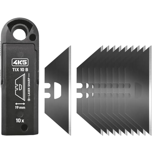 4K5 TIX 10 B SK2 Ersatzklingen für Cuttermesser 10 Stück Trapezklingen