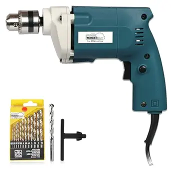 WONDERCUT Wc-Ed-10-B-Cmb Drill Machine 10Mm With Free 13Pcs Hss Drill Bits & 1Pc Masonary Bit Combo, Blue - 73% off at DetectaDeal