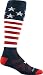 Darn Tough Captain America Cushion Sock - Men's Stars & Stripes Large