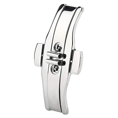 Cinturino Orologio In Pelle Lucertola Da 22 Mm Marrone Fibbia