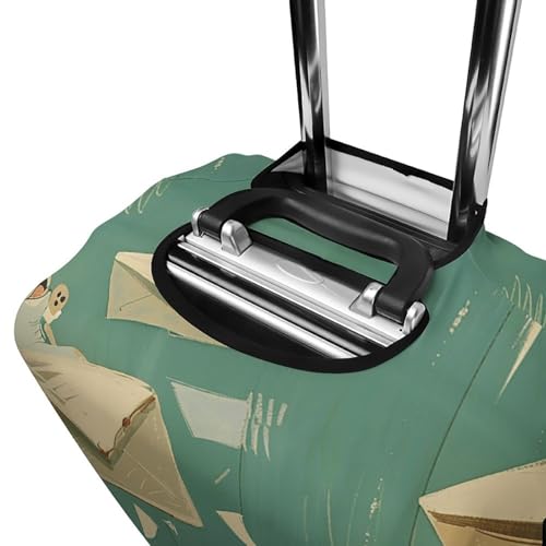 Travel Luggage Cover Elastic Suitcase Cover Animals Receiving Letters Luggage Cover Anti-Scratch Suitcase Protector Washable Dustproof Baggage Cover Fits 18-32 Inch Luggages M 5