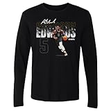 500 LEVEL Anthony Edwards Long Sleeve Shirt - Anthony Edwards Minnesota Dissolve WHT (Black, Large)