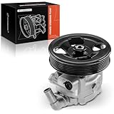 A-Premium Power Steering Pump, with Pulley, Compatible with Volvo XC90 2005 2006 2007 2008 2009 2010 2011, 4.4L Gas