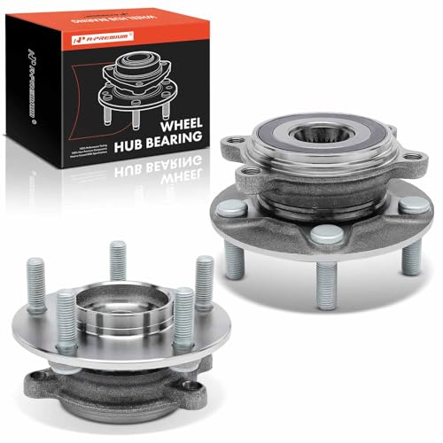 A-Premium 2 x Front Wheel Bearing and Hub Assembly with 5-Lug Compatible with Mazda 3 2014-2018, 3 Sport 2014-2018, CX-3 2016-2021