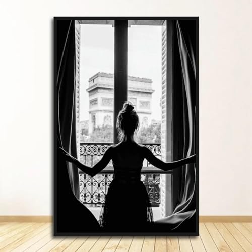 Affiche fille sexy fenêtre pour habiller un mur vide avec élégance