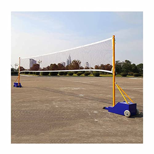 Genérico Red de bádminton y Voleibol portátil y Ajustable: Postes de Acero Resistentes con Base Estable y Dos Opciones de Altura para máxima versatilidad (Estilos 3 y 5)