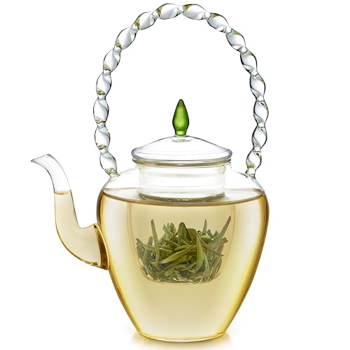Théière en verre borosilicate Teabloom infuseur amovible couvercle 700 ml - 2
