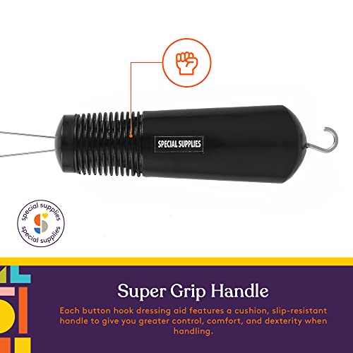 image for Special Supplies Button Hook (2 Pack) Wire Loop Pull Through - Shirt, 