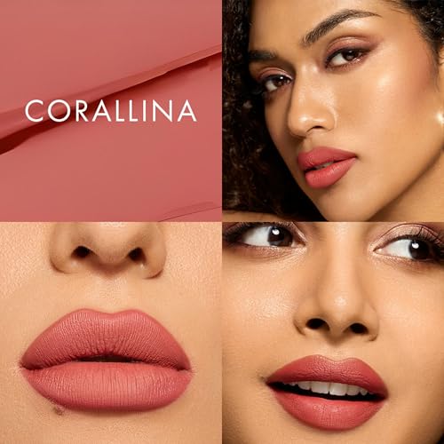 Image of HYUE Coral Rave Lip Kit - Liquid & Velvette Matte Lipsticks, Lip Tint, Lip Plumper | 16.4 ml | Long-Wear Soft-Matte Finish | with Jojoba, Almond & Indian Gooseberry Extract | Makeup Set