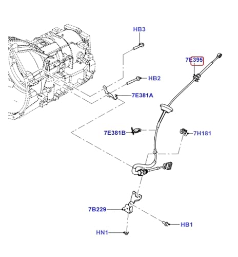 Cable de cambio automatico 5L3Z-7E395-AA para Ford F150 2005-2008 2