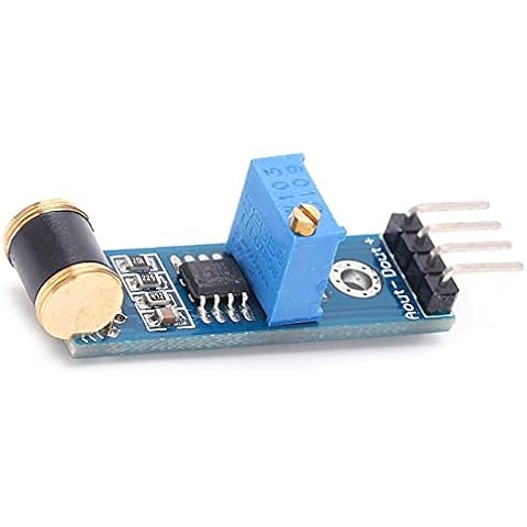 TenNuoDa Vibration Sensor Module,Sensor Module 4‑Pin 801S Vibration Shock Adjustable Sensitivity Signal Output Board DC 3‑5V Shock Sensor Module Signal Output Module Cover