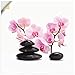 Produktbild Artland Wandbild selbstklebend Vinylfolie 30x30 cm Wanddeko Wandtattoo Asiatische Motive Wellness Zen Steine Orchideen Asien T6BI