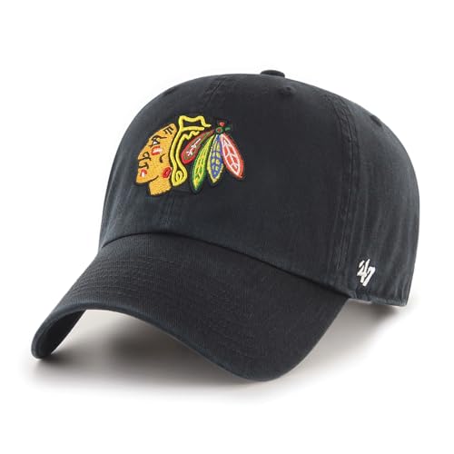 Casquette Blackhawks Chicago Clean Up NHL officielle ajustable en coton