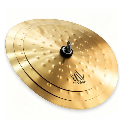 ULUOBO Clap Stack Cymbal, 7'/9'/11' -3-Piece Cymbal Stack with Hammer Marks, Smack Stack Cymbals for...