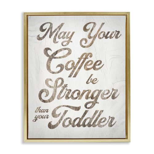 Strong Coffee Vintage Grain, 24 x 30 Inch Canvas in Floater Frame