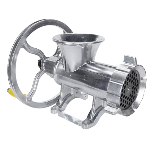 Asixxsix Manual Meat Grinder, Aluminum Alloy Hand Cranked Meat Grinding Machine, for Home Kitchen Restaurant Butchers Shop, for Fresh Ground Beef, Sausages, Bone & Pet Food