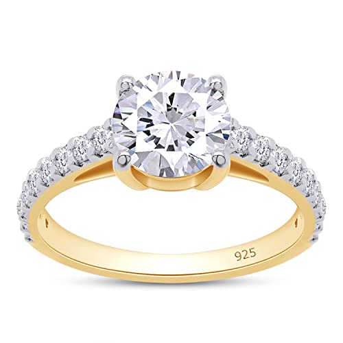 SAVEARTH DIAMONDS ����w�� ���f�B�[�X S925 �X�^�[�����O�V���o�[ �����O 1.00�J���b�g D �J���[ VVS1 �N�����e�B ���E���h�J�b�g �\���e�B�A ���A�b�T�i�C�g�����O 4�̃v�����O�t�� �w�C���[ �v���~�X �E�F�f�B���O �l
