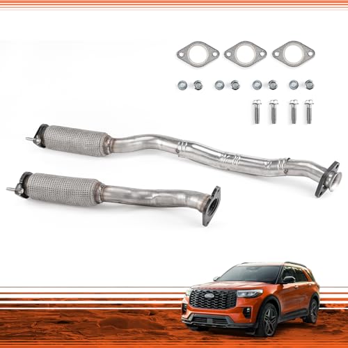 VIMLUK 409 Stainless Steel Exhaust Muffler Pipe Front Flex Pipe 2