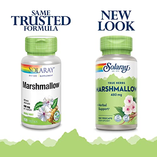 Solaray Marshmallow Root, Healthy Respiratory Function & Digestion Support, Non-Gmo & Vegan | 100 Vegcaps #TOP3