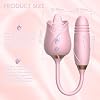 10 Speed Modes Bullet Wand for Women Today Adult Gift Washable Toy Holiday Gift for Female Games for Women Soft Update Rabbit Ears Adult Tool for Women Tongue
