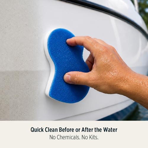 BoatERASERS Dual-Sided Boat Cleaner Sponges, Water-Activated Marine and Boat Eraser for Fiberglass, Vinyl & Gelcoat, Removes Scuffs, Dirt & Waterline Marks, No Harsh Chemicals (4 Pack) - image 6