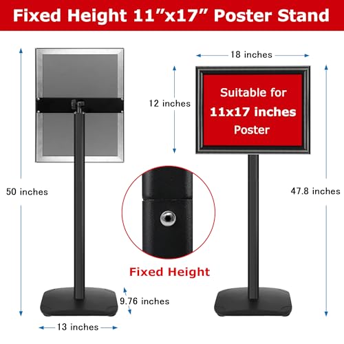 Support de panneau robuste avec base lestée pour affichage stable - 3