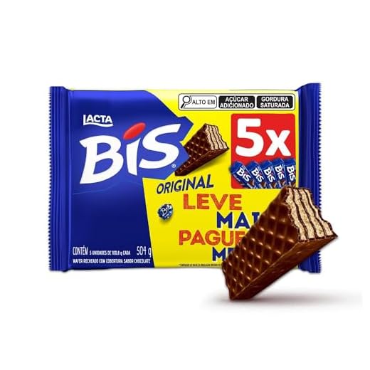 Bis Ao Leite - Kit com 5 unidades de 100,8g