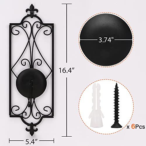 Simeitol Black Candle Sconce Wall Decor Set Of 2 Farmhouse & Rustic, Wall Mounted Sconce Candle Holder,Candle Sconces For Wall, Dining Room Decor, Home Decor Clearance For Living Room, Bathroom… #TOP2