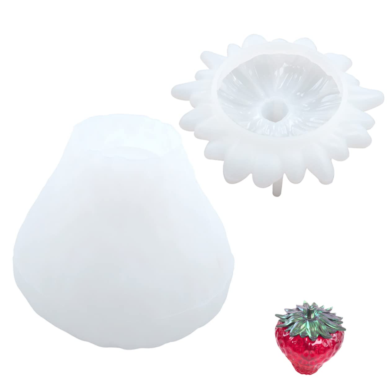 Veemoon 5 Set Stampi Silicone per Barattolo Frutta Stampo Fai da Te per Vaso Frutta Resistente e Flessibile per Decorazioni e Regali Creativi