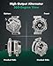 SCITOO Alternator Fits for Ford for Fusion 3.0L 2006-2009,for Lincoln for Zephyr 3.0L 2006,for Mercury for Milan 3.0L 2006-2009- 12V 150Amp CW 6-Groove Pulley, Replace OE 11173