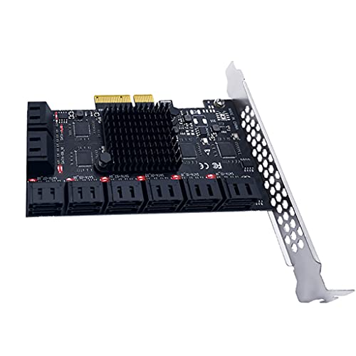BEIDUOYANG PCIe to SATA3.0 Controller Card 6Gbps Internal Adapter Card Computer Expansion Card with Over Voltage for Protection Computer Expansion Cards