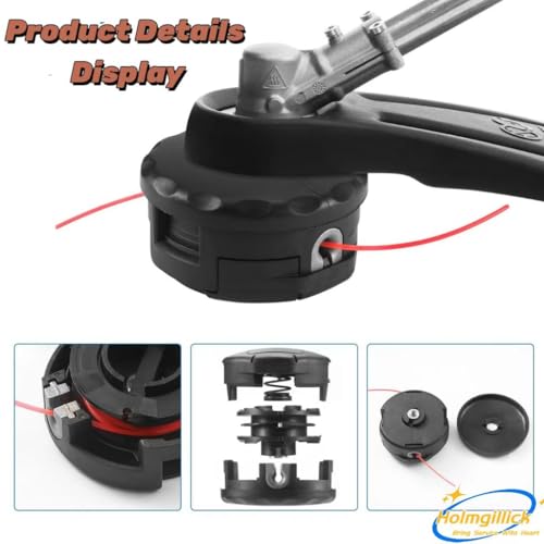 Holmgillick Speed Feed 400 Trimmer Head for Echo SRM-210 SRM-225 SRM-230 SRM-250 SRM-265 SRM-266 SRM-280 SRM-2100 PAS210 PAS225 PAS230 PAS260 Shindaiwa T195S T220 T222 T230 T231 Trimmers (1 Pack) - Thumbnail 5