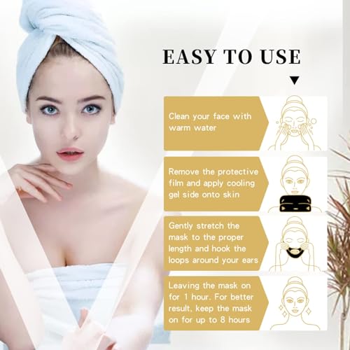 APPTI Máscara de Levantamento Facial Redutor de Queixo Em Forma de V Duplo, Máscara Facial Reafirman