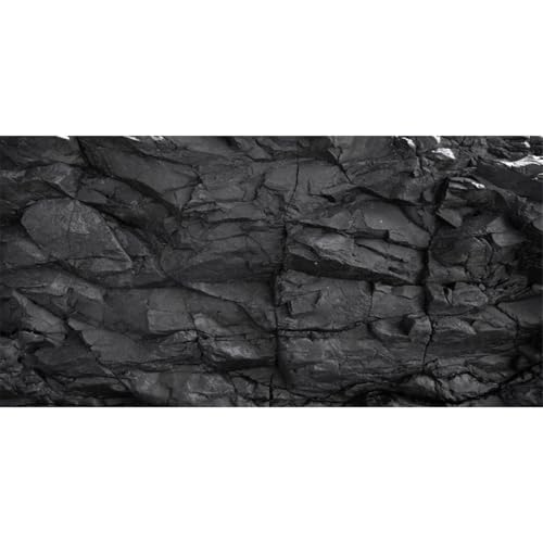 AWERT 36x18 inches Stone Aquarium Backdrop Black Rock Fish Tank Background by AWERT - Used condition - US$7.42