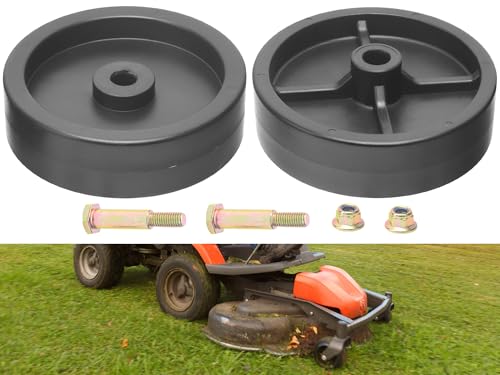 2 Pack 734-0973 Mower Deck Wheels Kit for 32" 38" 42" 44" 46" 48" Riding Lawn Mower Deck, 112-0337 Deck Wheels Compatible with Cub Ca-det MTD Craftsman XT1-LT46 LT1042 T240, Replaces 734-0973 1120337