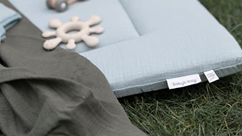BO Baby's Only - Boxkleed Fresh ECO - Parklegger - Speelkleed - Misty Blue - 75x95 cm - 100% Ecologisch katoen - Extra dik - Tweezijdig te gebruiken - Afbeelding 5