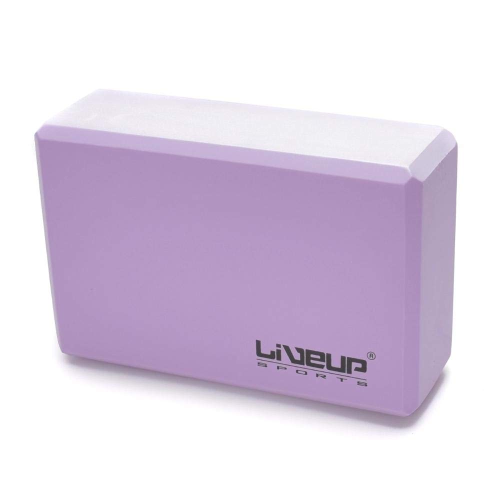 BLOCO DE YOGA - 22,8X15,2X7,6CM - COR ROXO - LIVEUP SPORTS