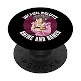 Otaku Japonés Chica Amante De Ramen Fideos Kawaii Anime PopSockets PopGrip: Agarre intercambiable para Teléfonos y Tabletas