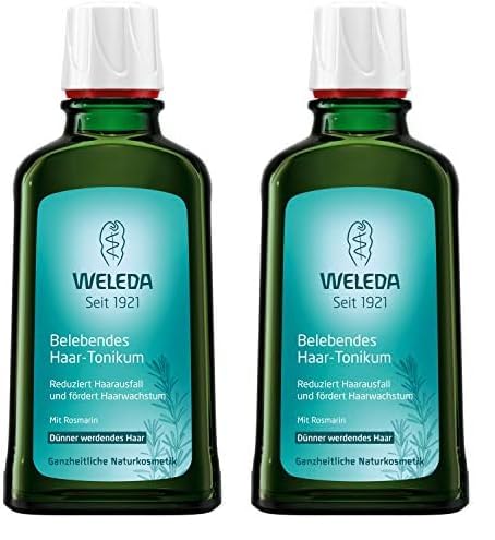 Weleda – Loción Capilar Revitalizante de Romero, Fortalece el Cabello, Estimula el Cuero Cabelludo y Reduce la Caída, El embalaje puede variar – 100 ml (Paquete de 2)
