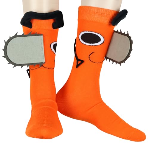 Bioworld Chainsaw Man Pochita 3D Character Crew Socks